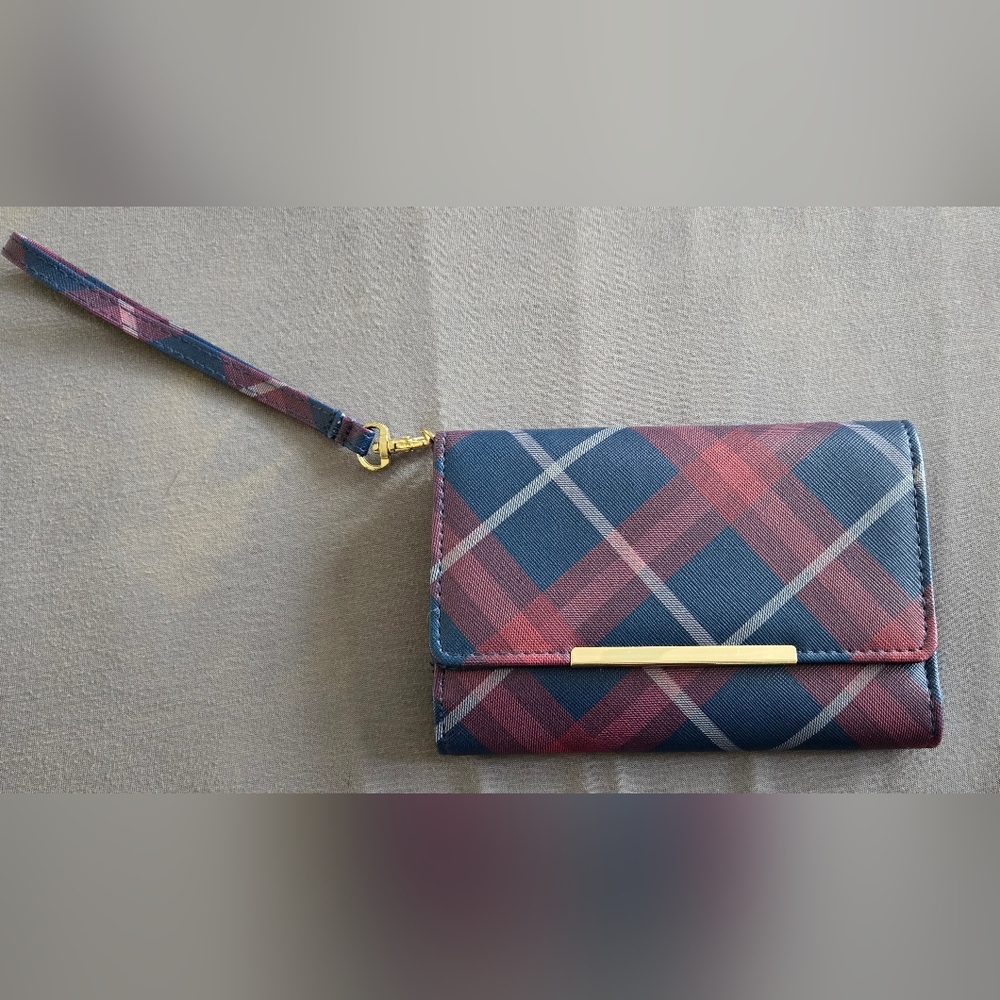 Red and Blue Plaid Wallet!